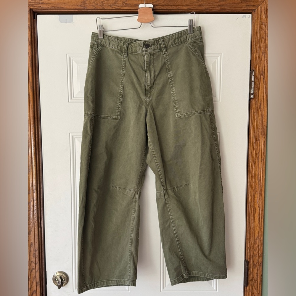 GAP Midrise Twill Barrel Pants - Size 12